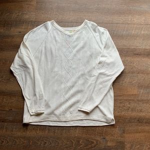 Tommy Bahama Riviera Sands V-Neck Sweater 2XL Off White